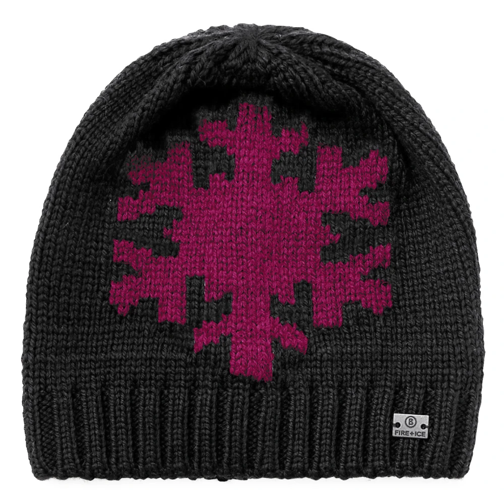 Bonnet Fire And Ice Dafne Knitted Hat In Grey / Pink 1 Bonnet Fire And Ice Dafne Knitted Hat In Grey / Pink