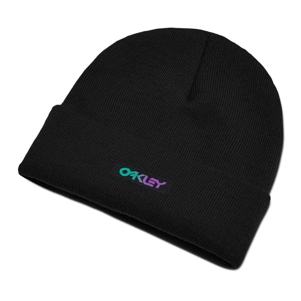 Bonnet Oakley B1B Gradient Patch Beanie Blackout 1 Bonnet Oakley B1B Gradient Patch Beanie Blackout