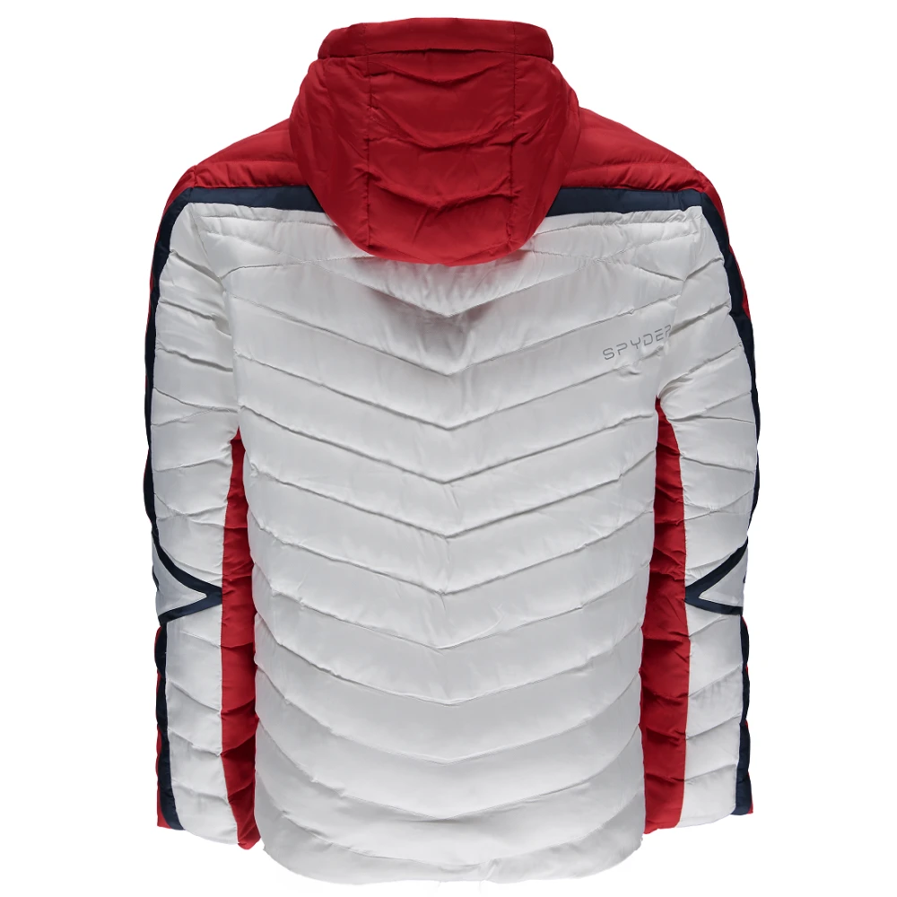 Doudoune Spyder Vintage Hoody White / Red / Frontier 2 Doudoune Spyder Vintage Hoody White / Red / Frontier – Image 2