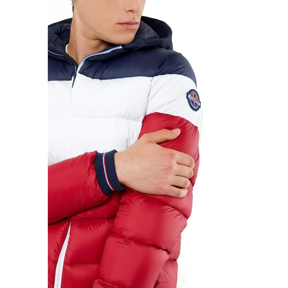 Doudoune Vuarnet Man Jacket London Navy/Milk/Red 2 Doudoune Vuarnet Man Jacket London Navy/Milk/Red – Image 2