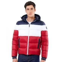 Doudoune Vuarnet Man Jacket London Navy/Milk/Red
