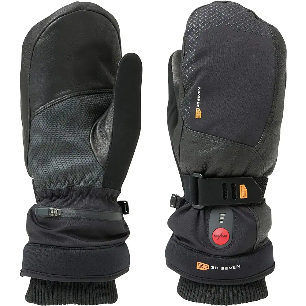 Moufles De Ski Chauffantes 30 Seven Ski Mittens Black 1 Moufles De Ski Chauffantes 30 Seven Ski Mittens Black