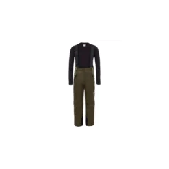Pantalon De Ski Enfant The North Face Snowquest Suspender Green