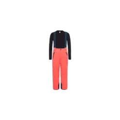 Pantalon De Ski Enfant The North Face Snowquest Suspender Red