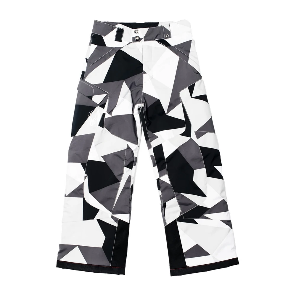 Pantalon De Ski Spyder Boy's Action Black Faceted Print 1 Pantalon De Ski Spyder Boy's Action Black Faceted Print