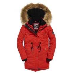 Parka Superdry Nadare Microfibre Burnt Red