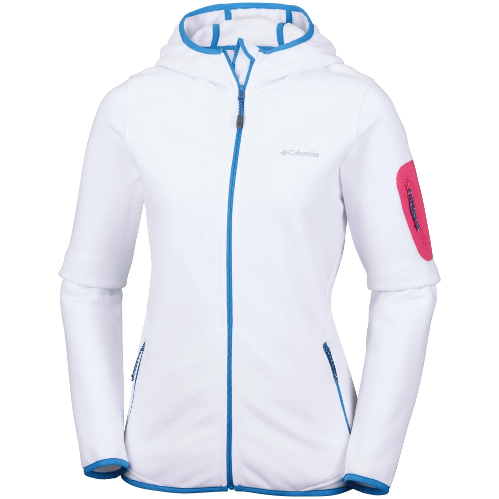 Polaire Columbia Outdoor Novelty Hooded Fleece White 1 Polaire Columbia Outdoor Novelty Hooded Fleece White