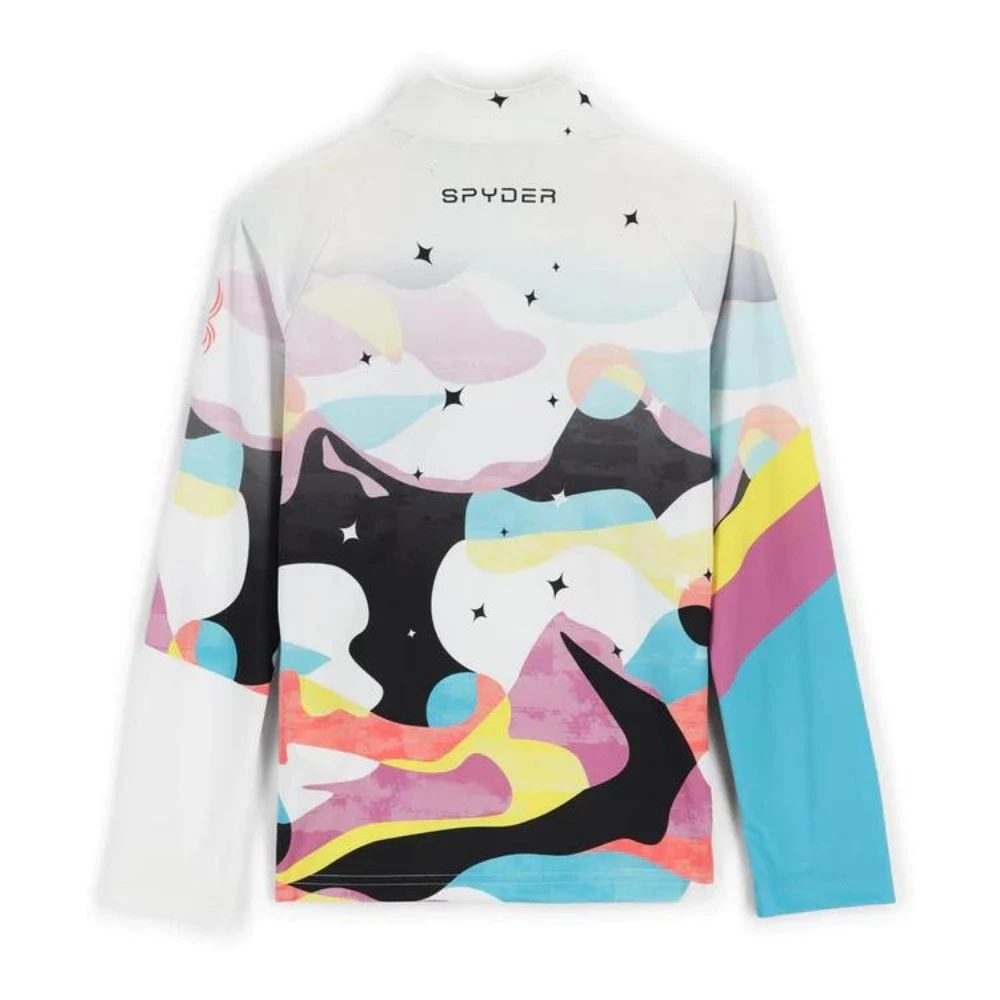 Polaire Spyder Girl's Surface Half Zip White 2 Polaire Spyder Girl's Surface Half Zip White – Image 2