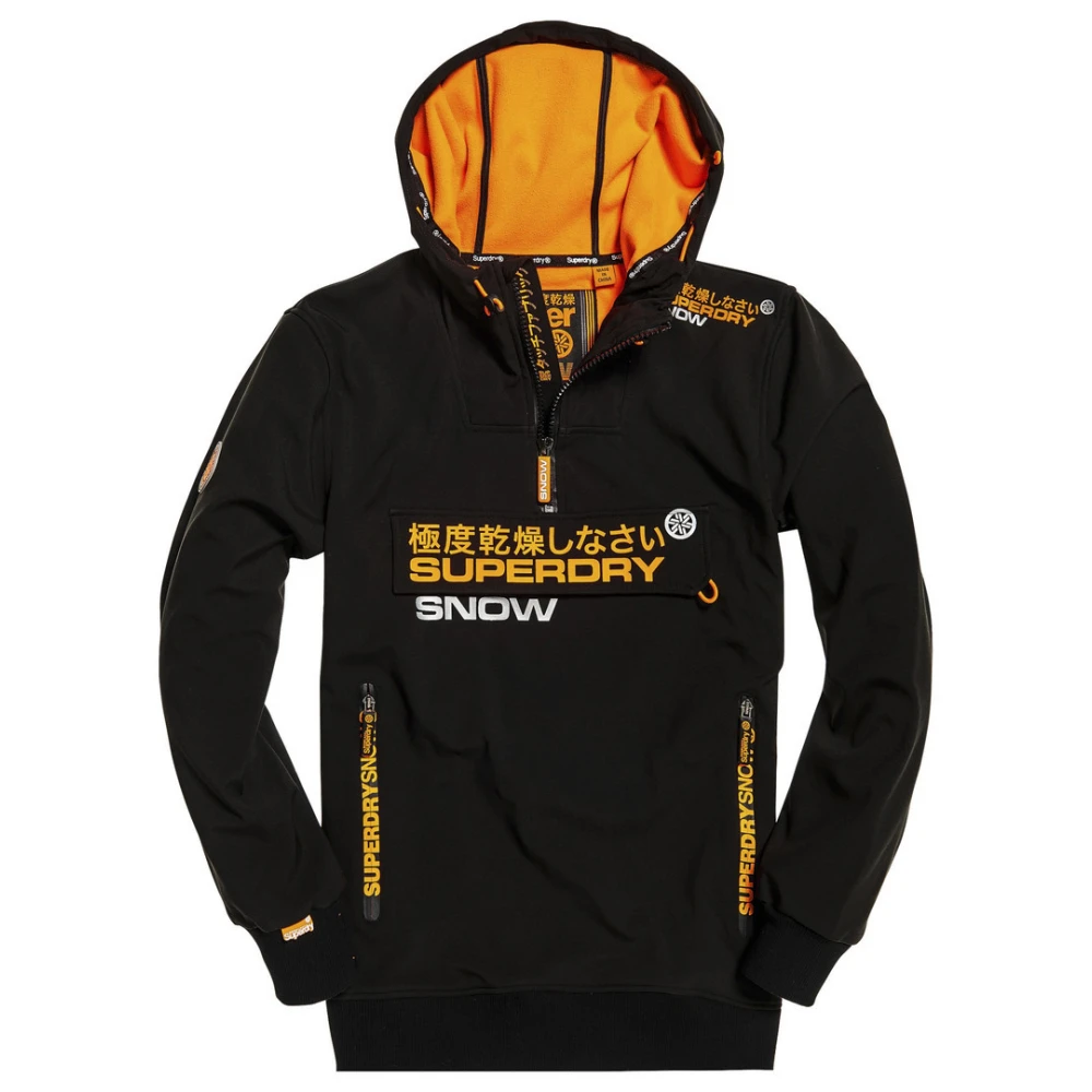 Sweat Softshell Superdry Snow Tech Half Ziphood Black 1 Sweat Softshell Superdry Snow Tech Half Ziphood Black