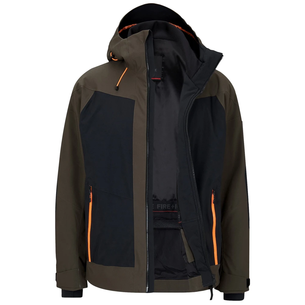 Veste De Ski Fire And Ice Brody-T Olive Green / Black 3 Veste De Ski Fire And Ice Brody-T Olive Green / Black – Image 3