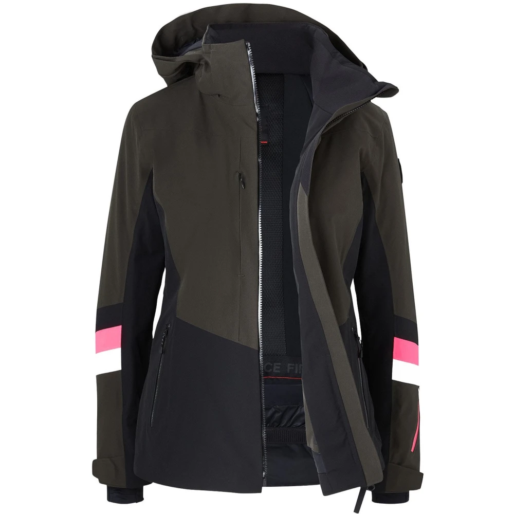 Veste De Ski Fire And Ice Davi-T In Olive Green / Black 3 Veste De Ski Fire And Ice Davi-T In Olive Green / Black – Image 3