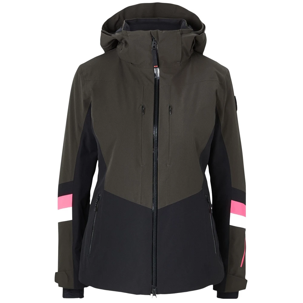 Veste De Ski Fire And Ice Davi-T In Olive Green / Black 1 Veste De Ski Fire And Ice Davi-T In Olive Green / Black