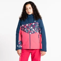 Dare 2b Veste De Ski Jr Humour II Jacket Moonlight Denim / Rose / Print -Hiver Vêtements Boutique veste de ski jr humour ii jacket moonlight denim rose print 2