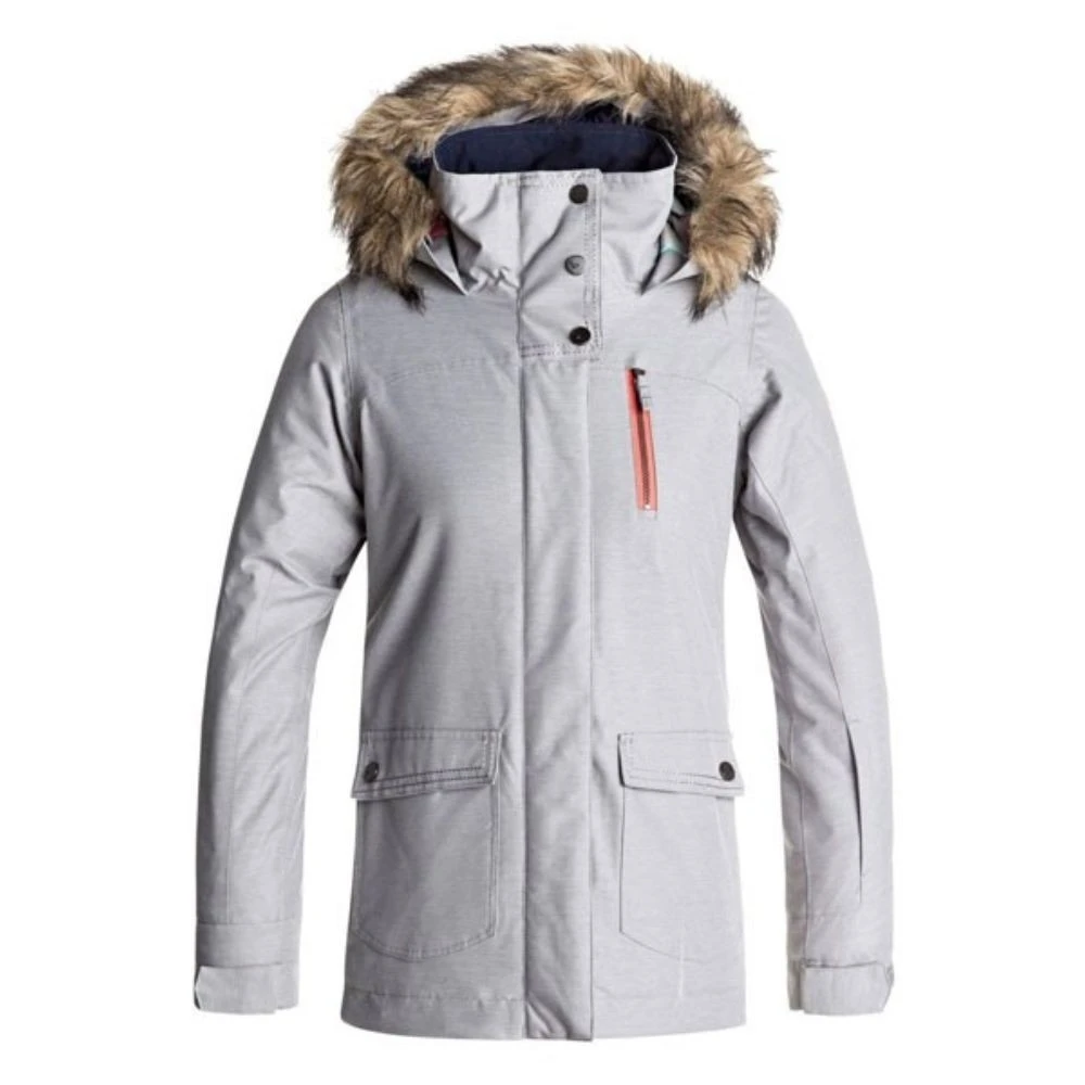 Veste De Ski Roxy Tribe Jr Grey 1 Veste De Ski Roxy Tribe Jr Grey