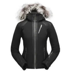 Veste De Ski Spyder Amour Real Fur Black