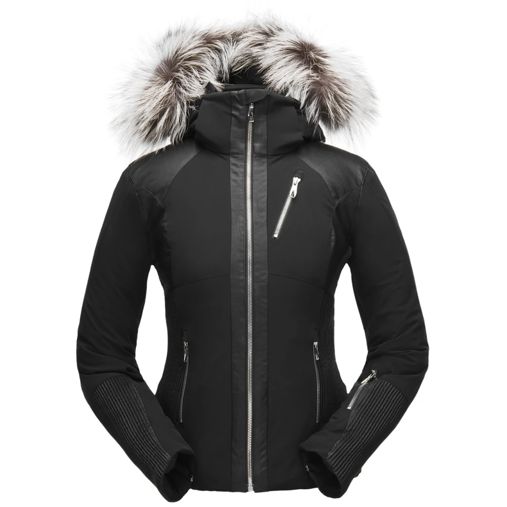 Veste De Ski Spyder Amour Real Fur Black 1 Veste De Ski Spyder Amour Real Fur Black