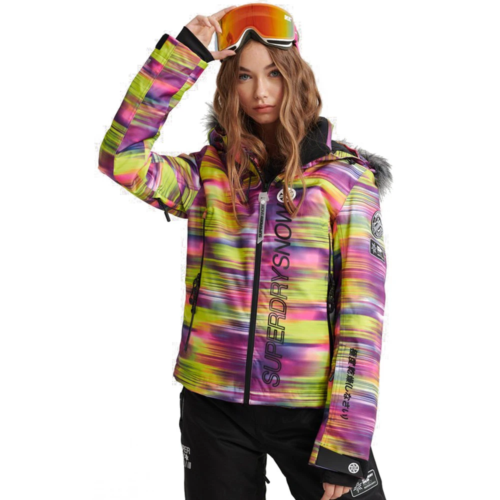 Veste De Ski Superdry Sd Ski Run Jacket Fluro Kinetic 2 Veste De Ski Superdry Sd Ski Run Jacket Fluro Kinetic – Image 2