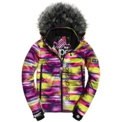 Veste De Ski Superdry Sd Ski Run Jacket Fluro Kinetic